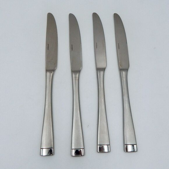 Oneida Stainless Flatware Mercer New French Dinner Knife Satin Frosted 18/0 S/4 - Picture 2 of 10